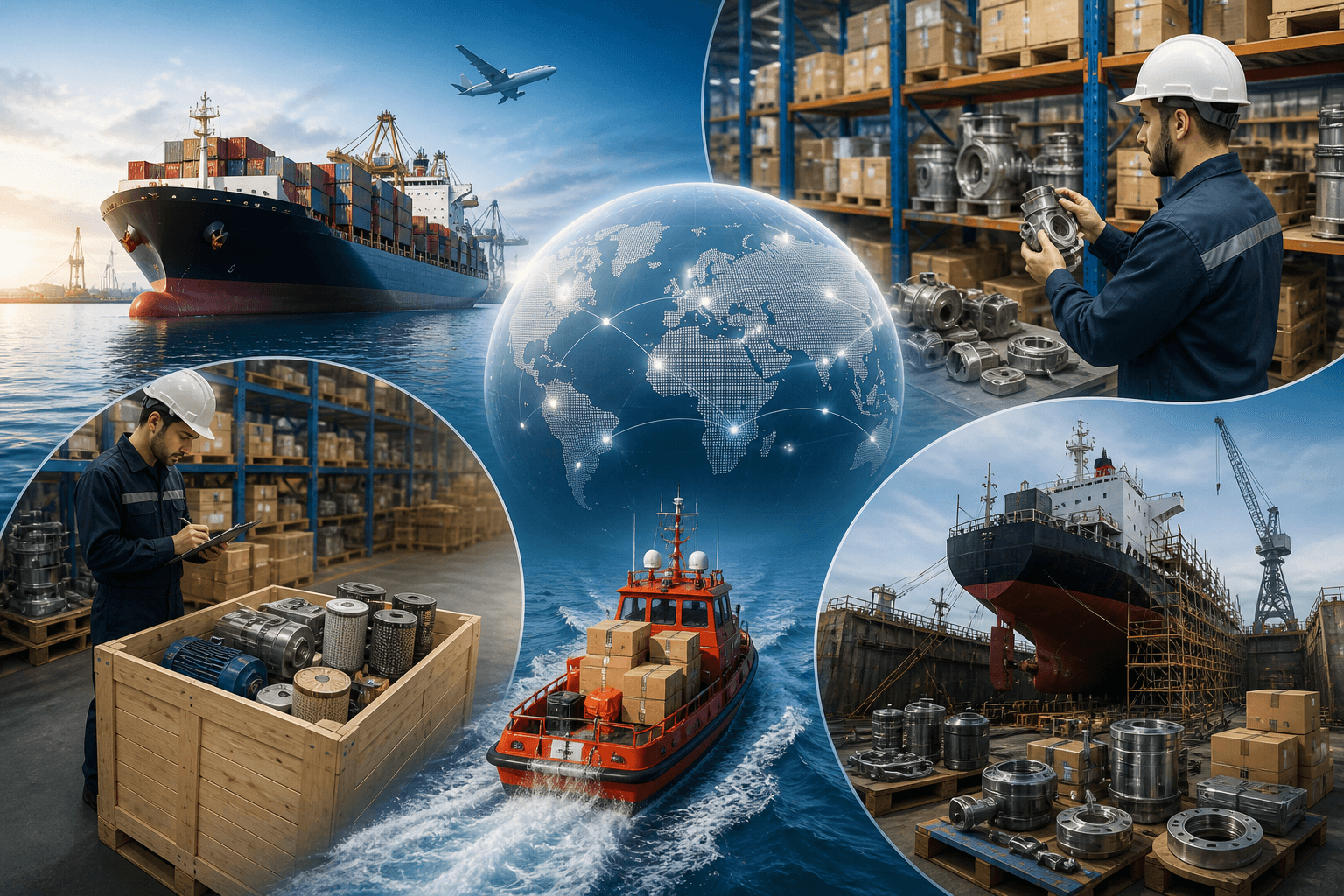 Marine equipment supplier - 24/7 global service support